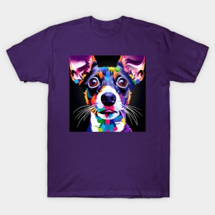 Rat Terrier Photo Art Print 90s T-Shirt